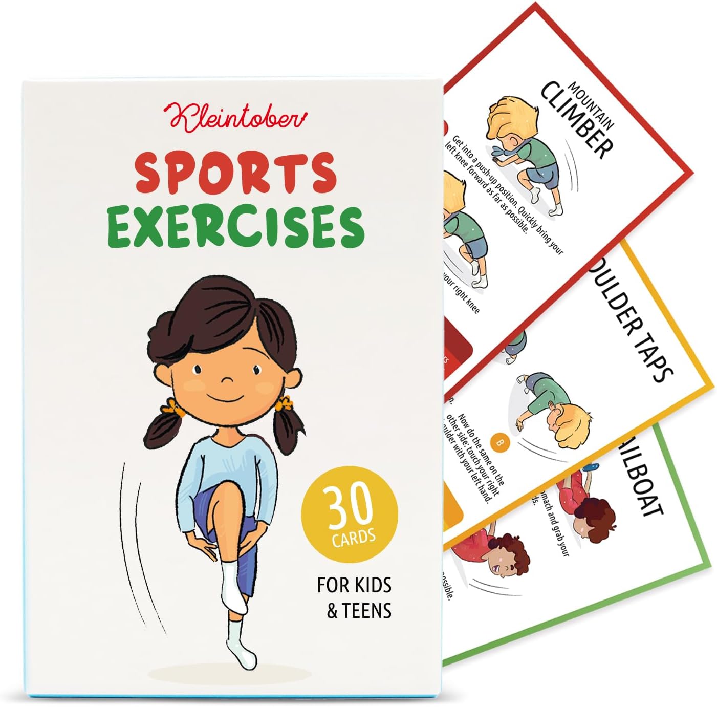 Workout Cards for Kids & Teens – Exercise Flash Cards Ages 3+