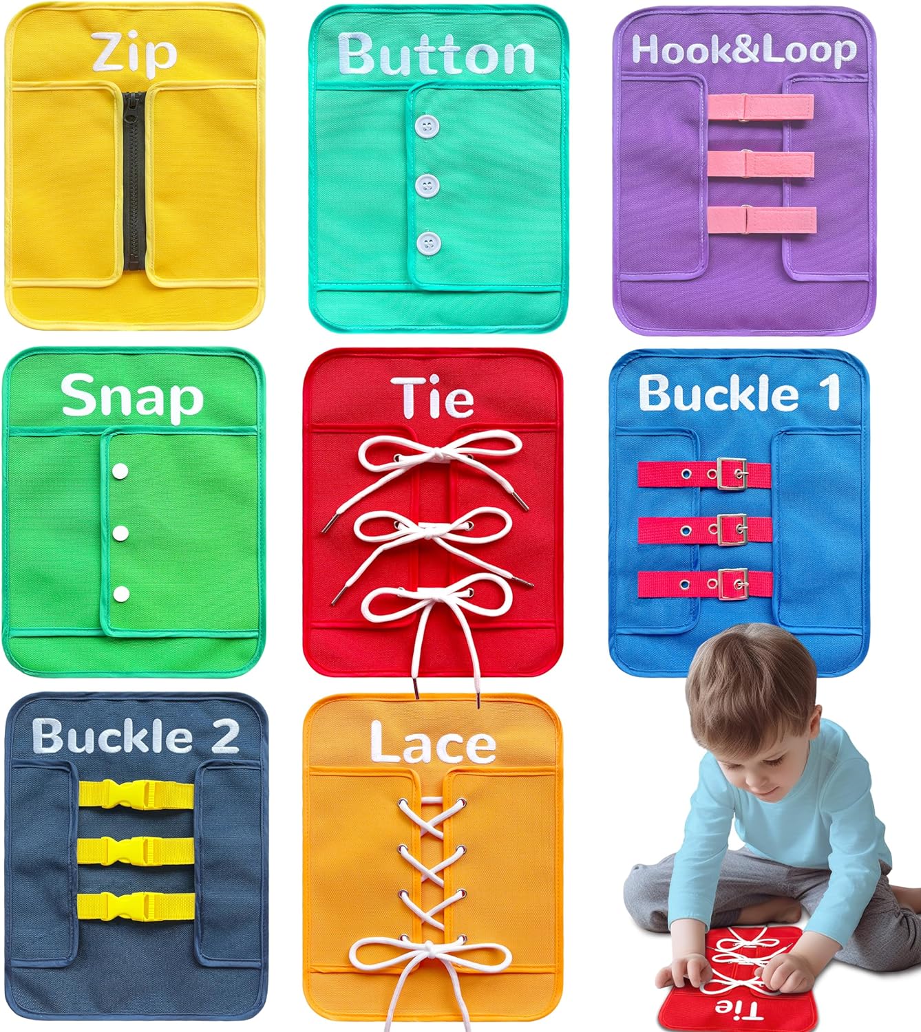 Craftstory Toddlers Montessori Toys Busy-Board for Girls Boys Birthday Gift