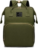 houscly Diaper Bag Backpack with Changing Station, 25L Large Capacity | Multifunction baby bag, baby registry search, baby girl newborn essentials must haves, baby shower gifts, Army Green