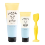 Tubby Todd Sweet Cheeks Diaper Paste and Spatula, Diaper Rash Cream | 14% Zinc Oxide, Hypoallergenic, For Soothing and Protecting Sensitive Skin, 4 oz and 7.9 oz, 2 Pack