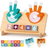 Montessori Learning Toys for 3 4 5 Year Old Gift, Number Counting Block Toy