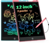 Kids Travel Essential 12 Inch LCD Writing Tablet for Kids, 2 Pack | Toys for Ages 3-8, Preschool Classroom Must Haves, Electronic Drawing Board, Birthday Gifts for Boys & Girls