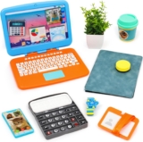 XIAPIA 10 Pcs Pretend Play Home Office Toys, Pretend Play for Toddler 3-5-7