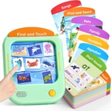 JoyCat Kids Learning Tablet, Learn to Read 156 Pages Talking Flash Cards | 600+ Words, 40+ Themes, 100+ Interactive Games, Screen-Free Phonics Toddler Learning Toys Gifts for 2-6 Year Old