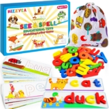 Learning Toys for Boys Girls Age 3 4 5 6, See & Spell CVC Word Spelling Toy