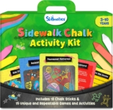 Skillmatics Sidewalk Chalk – Summer Activity, Washable Creative Outdoor Fun