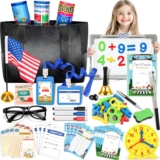 Loscola Pretend Play School Set for Kids Girls 4-12, Kids Teacher Playset