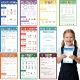 TICIAGA Kids Pretend Play Notepads – 10PCS 4×6 In Playtime Pad Included Today’s Lesson Homework Report Card Notepad 30 Page Pretend Notebook Imaginative Role for Toddler Kid Play Game, School Teacher