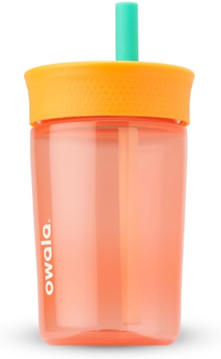 Owala Tumbler Kids Plastic Water Bottle 15 oz Watermelon | Spill-Resistant Lid | Reusable Straw | Cup-Holder Friendly | BPA, Lead, and Phthalate-Free