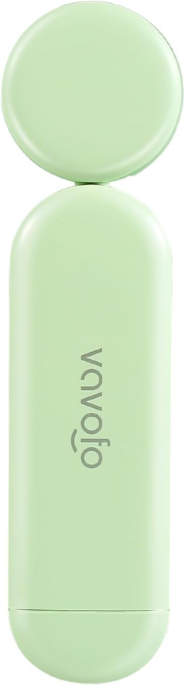 VAVOFO USB Rechargeable Book Light, Blue Light Blocking, Amber Light Clip On Bookmark Shaped Reading Light, Eye Care 6 LEDs Book Light for Bookworms Reading in Bed with 9 Lighting Modes (Green)