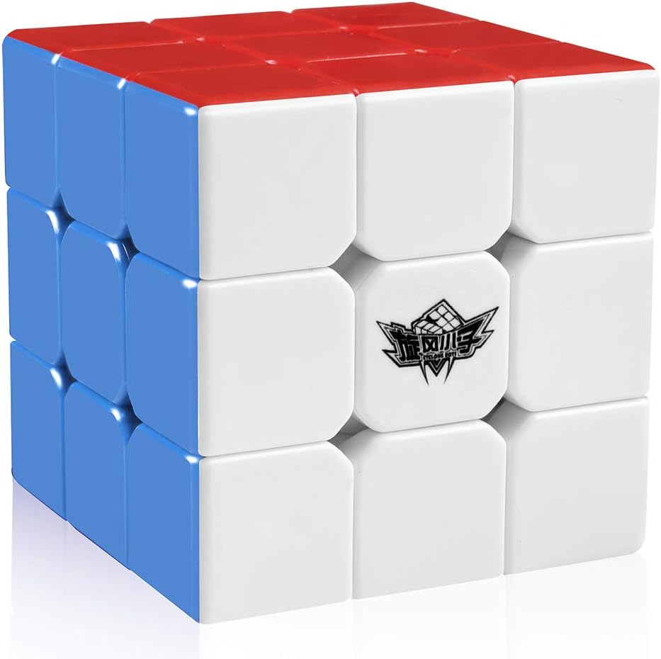 D-FantiX Cyclone Boys 3×3 Speed Cube (56mm), Smooth Turning Brain Teaser | Classic Stickerless 3by3 Magic Cube for Beginner, Adult Fidget Toys, Kids Birthday Gifts, Stocking Stuffers for Teen Boys