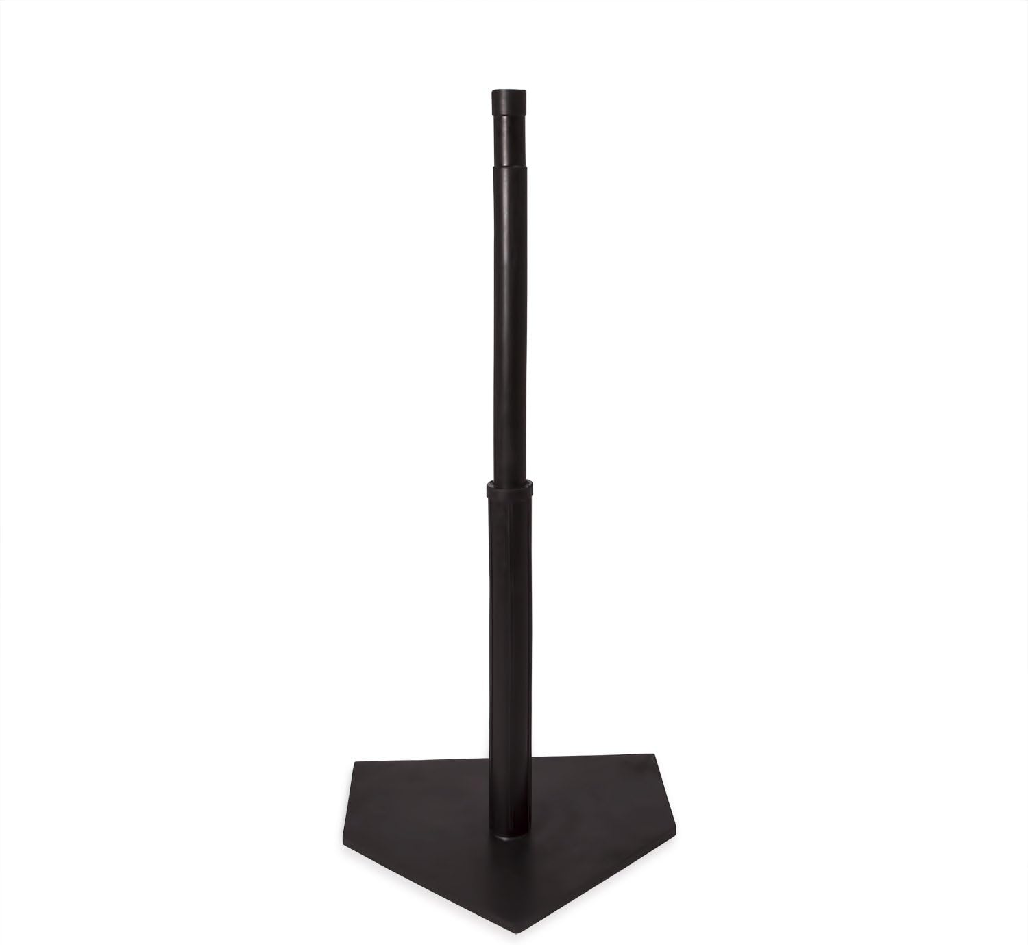 Champion Sports Deluxe Batting Tee – Adjustable Rubber Baseball & Softball Tee on Home Plate, Multiple Styles