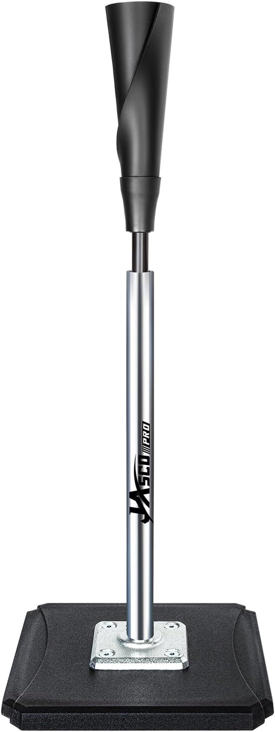 Portable Batting Tee,Height Adjustable from 25-37 inch | Hitting Tee For Baseball & Softball,Easy Assemble Baseball Tee with Rubber Top,Metal Base Softball Tee for Kids/Youths/Adults