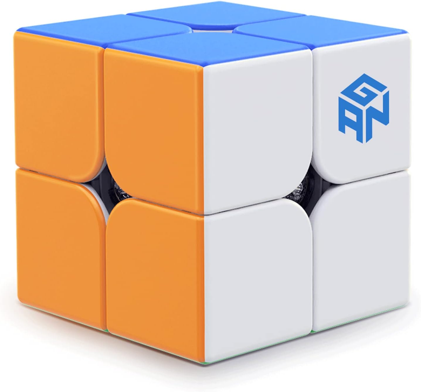 GAN 251 V2 2×2 Speed Cube for Beginners – 51mm Stickerless, Non-Magnetic | Includes tuning tool, Locks securely, Scratch-proof & Fingerprint-proof, 90° Corner Cutting, Brain Teasers,Twisty Puzzles