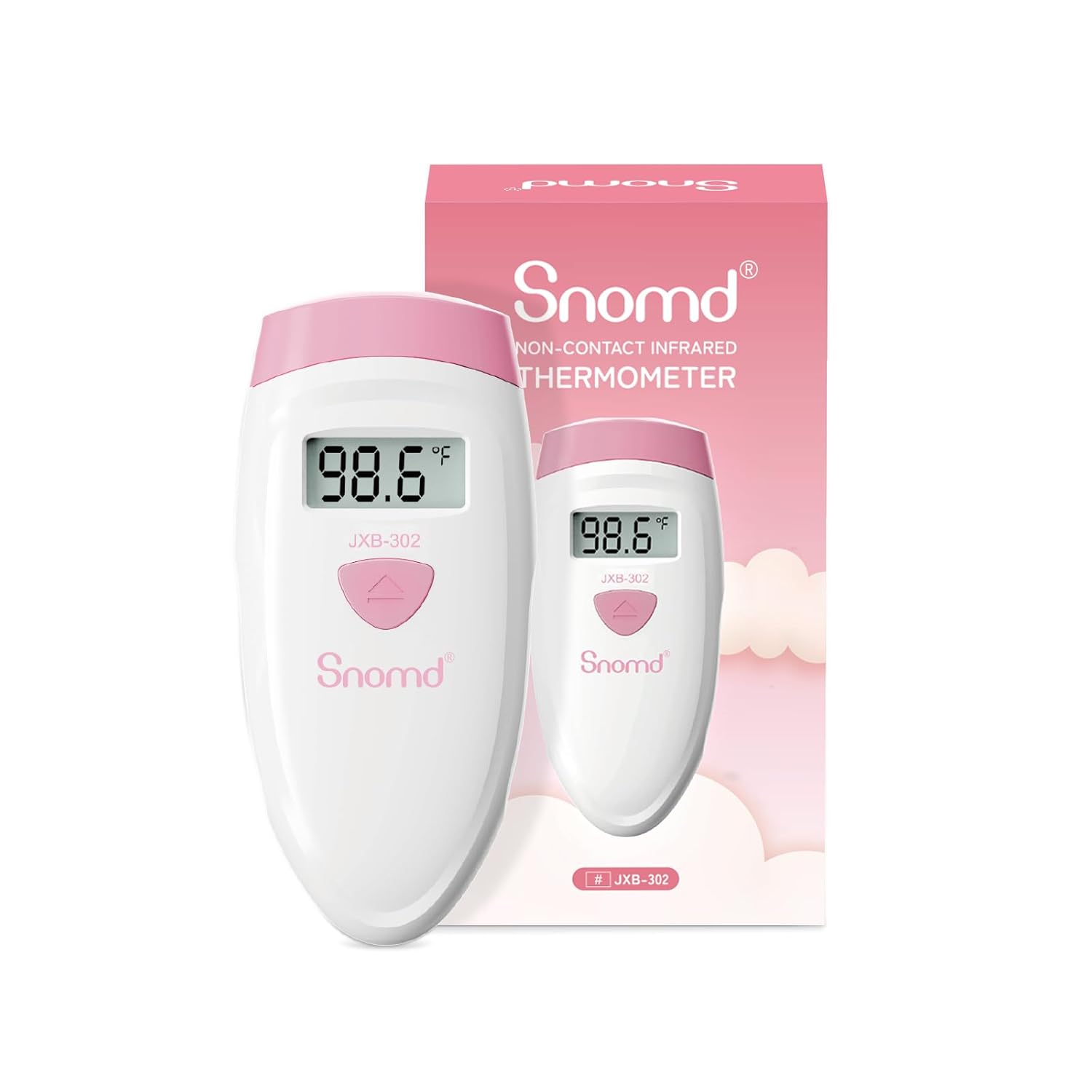 Non-Touch Infrared Forehead Thermometer for Adults, Kids & Baby | Digital 2-in-1 thermometer equipped with fever alarm for accurate temperature detection