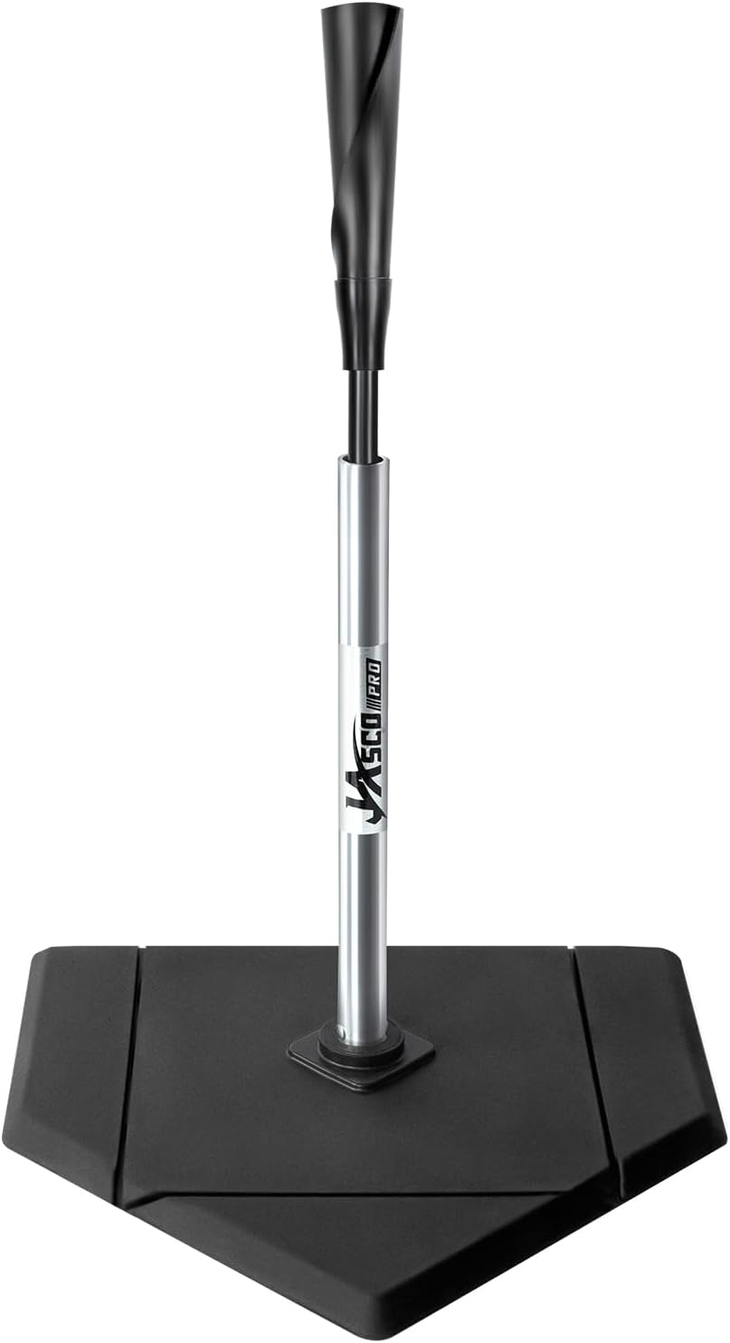Portable Baseball Batting Tee, Height Adjustable from 25-37 inch | Hitting Tee for Baseball and Softball,Premium Baseball Tee with Rubber Top,Alumium Pole,Metal Base for Kids/Youths/Adults