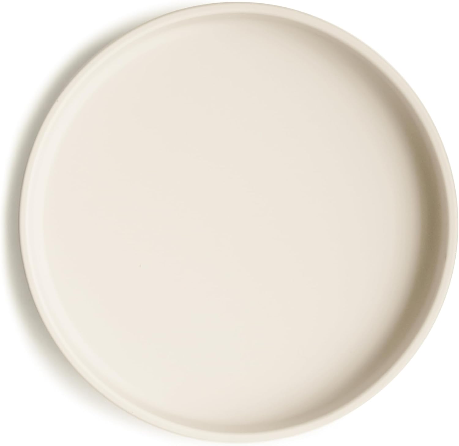 mushie Classic Silicone Suction Plate | BPA-Free Non-Slip Design (Ivory)