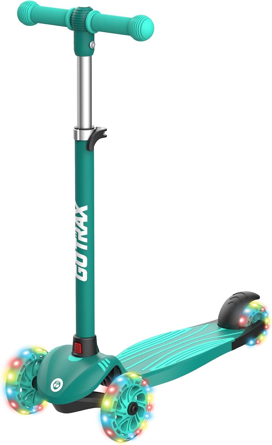 Gotrax KS1 Kids Kick Scooter, 3 Wheels for Boys & Girls 2-8, Gifts | LED Light-Up Wheels, 3 Adjustable Handlebar, Easy Assembly, Lightweight, Wide Anti-Slip Deck, Lean to Steer, Max Load 110 lbs