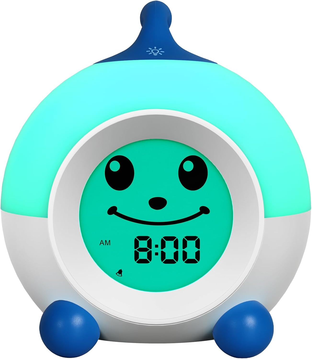 Ok to Wake Alarm Clock for Toddlers, Children’s Sleep Trainer | Red Green Light & Emoji, Night Light with Auto-Off Timer, Gift for 2-10 Years Old Kids