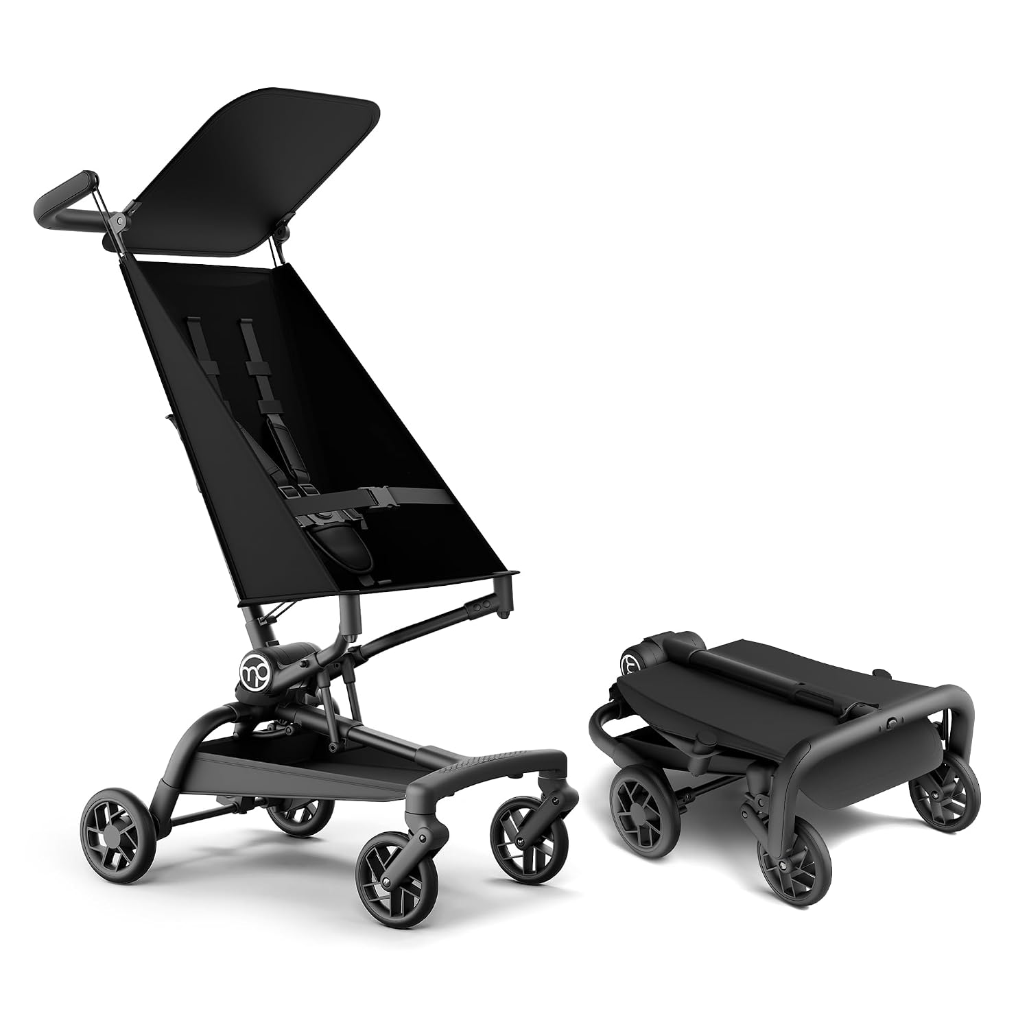 Mompush Jeto Ultra-Lightweight Travel Stroller Only 9.8lbs | Compact baby & toddler stroller, one-hand fold, airplane cabin approved, all-terrain wheels, perfect for travel & daily use