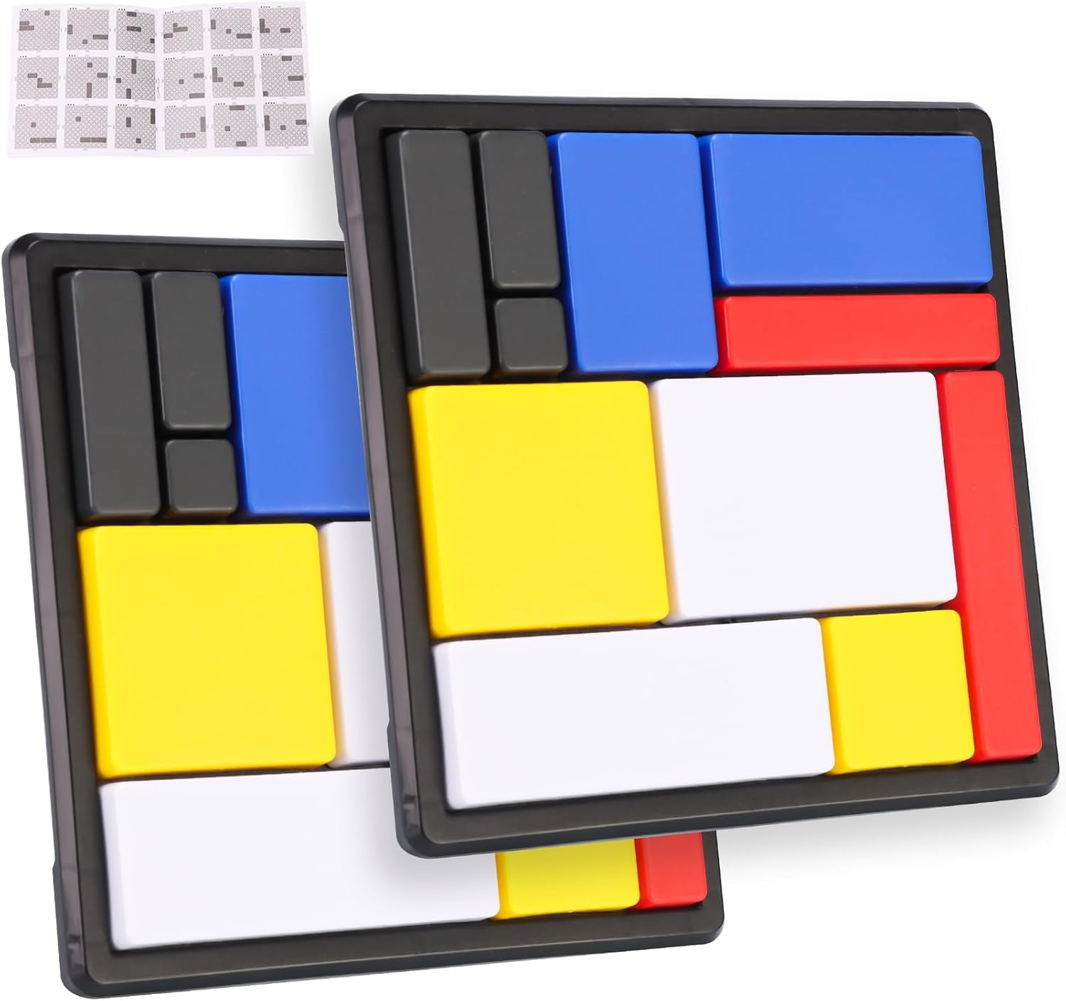 2 PCS Metal Logic Puzzle Brain Teaser Set 88 Challenge Levels Stress Relief | Portable Thinking Game for Focus, Concentration and