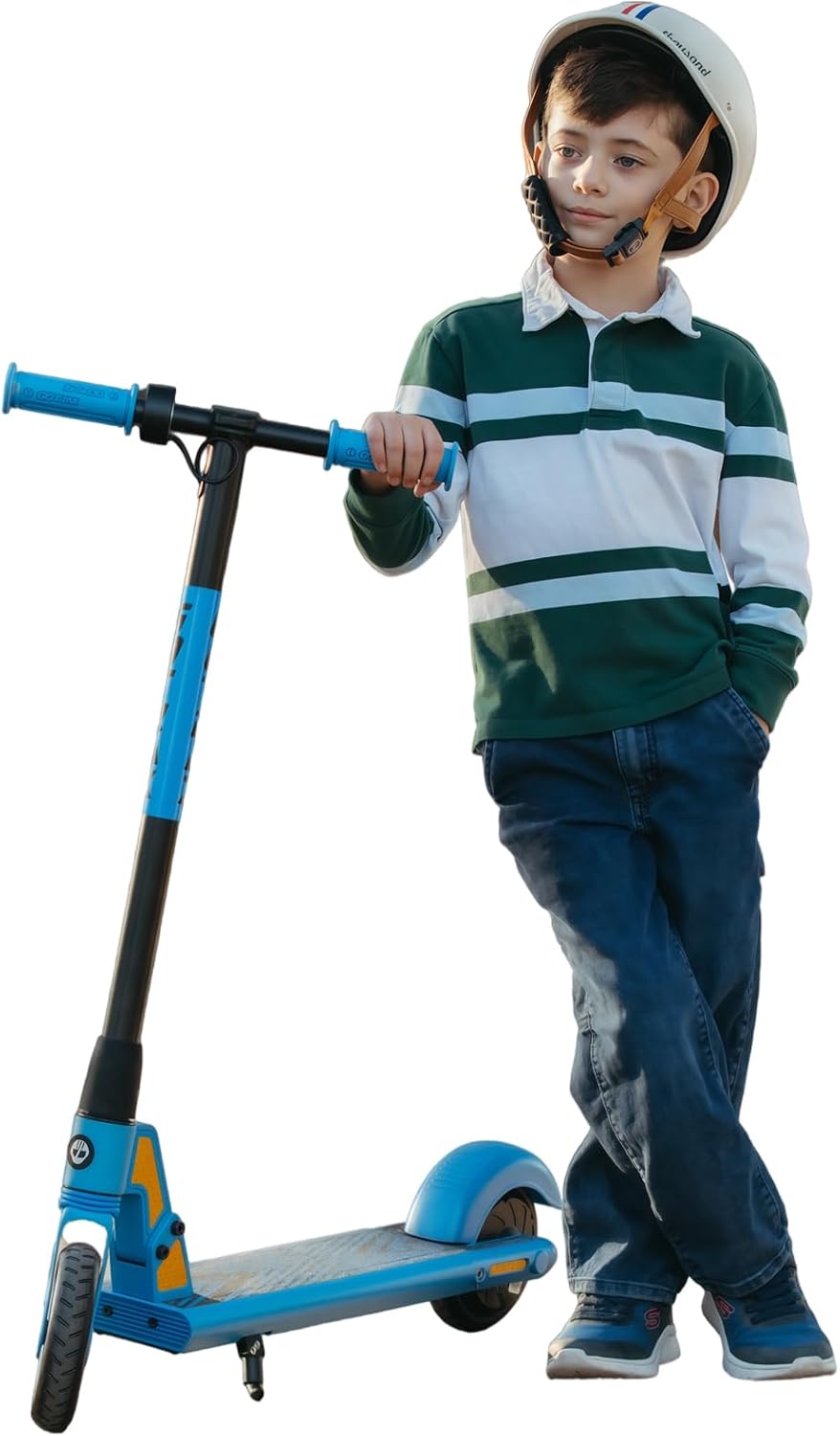 Gotrax Electric Scooter for Kids 6-12, Max 3.75 Mile & 7.5Mph,Thumb Control | 150W Motor, 6″ Solid Wheel, Easy to Ride & Assembly, UL2272 CPC Certification Approved, Supports 120Lbs Load for Boys Girls