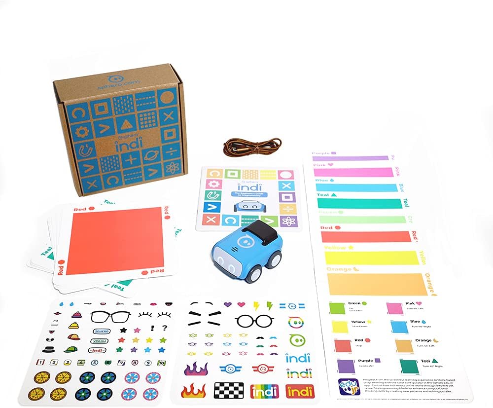 sphero Indi At-Home Learning Kit Screenless Coding Robot | Ages 4+