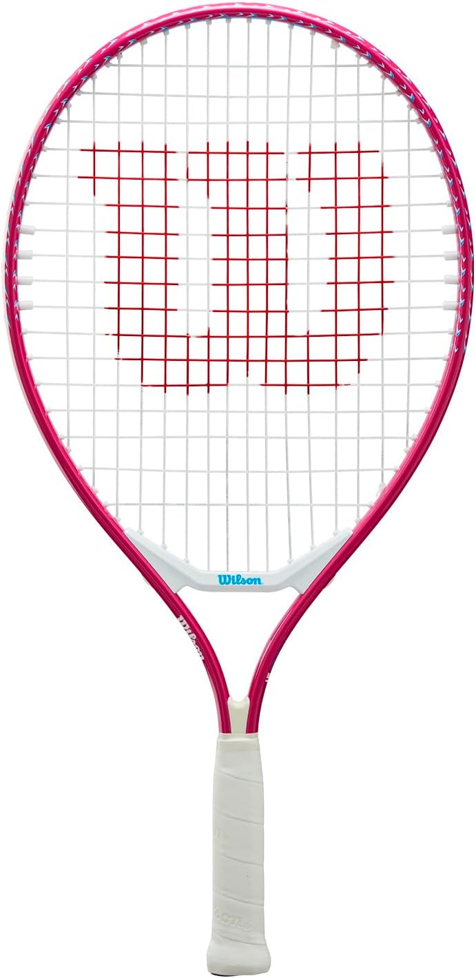 Wilson Ultra Power 21″ Junior Recreational Tennis Racket – Pink/White/Blue
