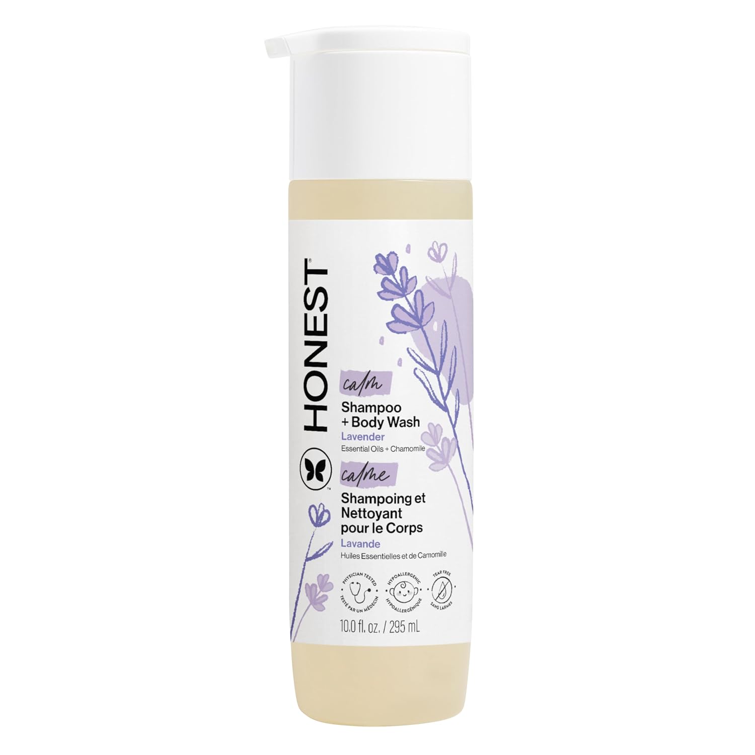 The Honest Company Shampoo & Body Wash, Tear-Free, Lavender Calm, 10 fl oz