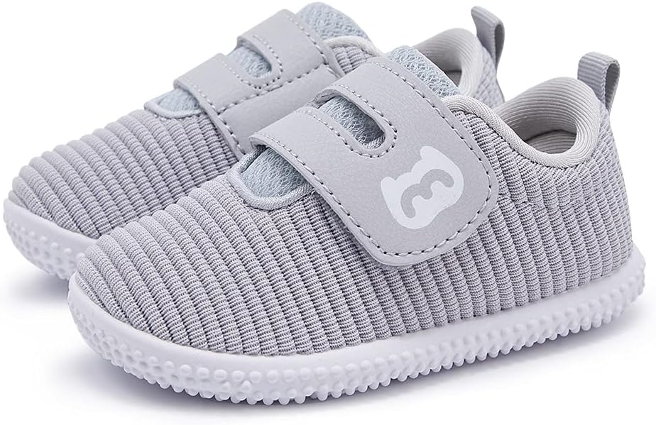 BMCiTYBM Baby Walking Shoes Infant Boy Girl First Walkers Toddler Sneakers | Tennis Barefoot Shoes Breathable Lightweight Non-Slip Comfortable Stylih Casual Outdoor Indoor