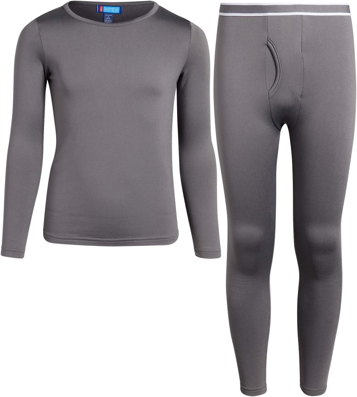 2 Piece Thermal Set Brushed Fleece Top and Long Johns | Cozy Brushed-Fleece Base Layer, Soft Stretch Top and Bottoms That Trap Warmth