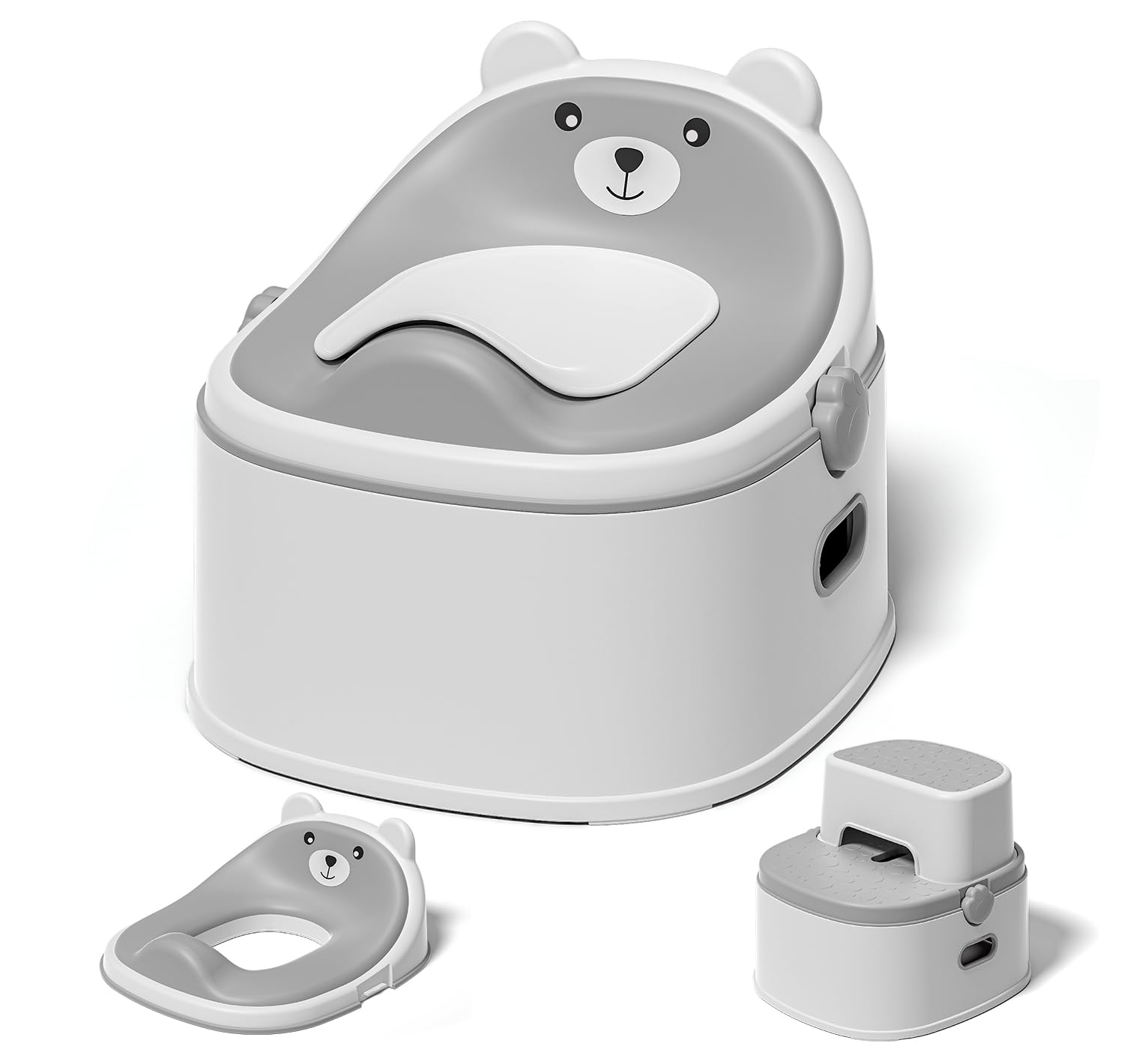 3-in-1 Toddler Potty Training Toilet for Boys & Girls – Convertible Potty Chair with Step Stool for Toddlers 1-3, Anti-Slip Design Toddler Toilet Seat – Removable & Easy to Clean