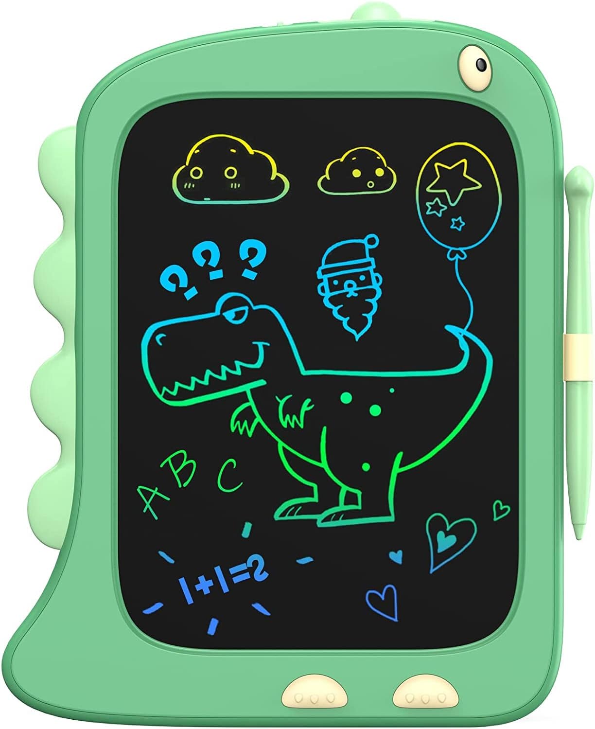8.5 Inch LCD Doodle Board Tablet Toy – Green Dinosaur Drawing Pad for Kids 2-6 Years Old – Christmas and Birthday Gifts
