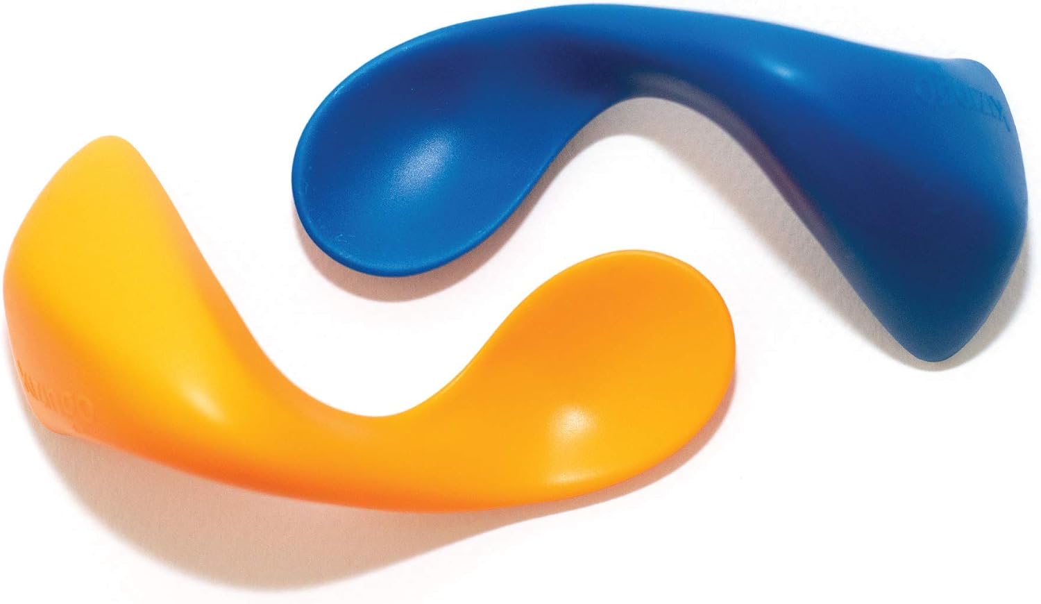 Right-Handed Curved Baby Spoons First Stage Infant Baby Led Weaning Soft-Tip Easy on Gums Training Teething Spoon Self Feeding Toddler Food Utensils