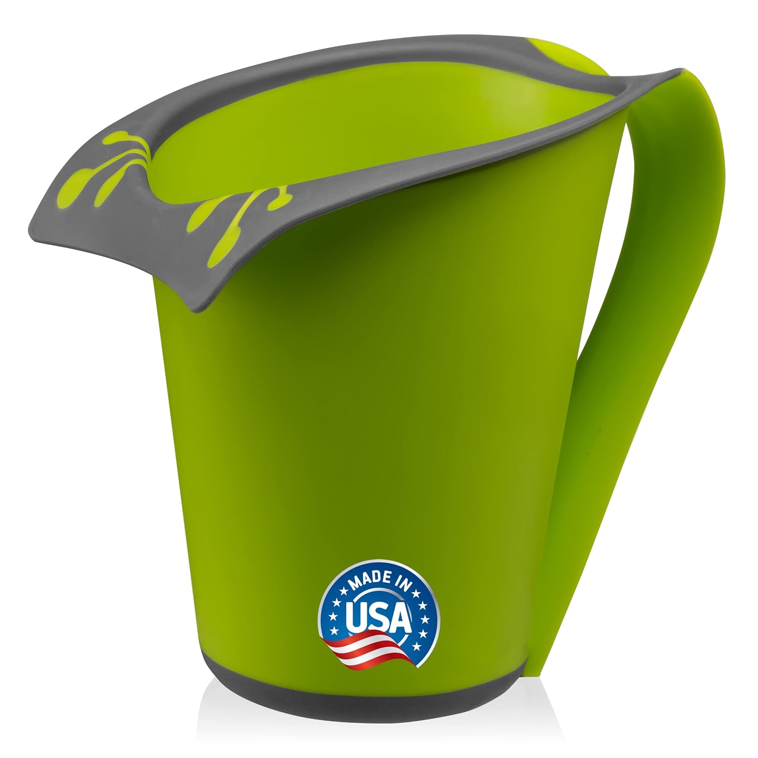 Baby Bath Rinse Cup with Soft Silicone Edge – Tear Free Shampoo Rinser for Babies, Toddlers, Kids – 27 oz Large Capacity Waterfall Pourer, Easy Grip Handle, BPA Free, Made in USA by Fresh Frog