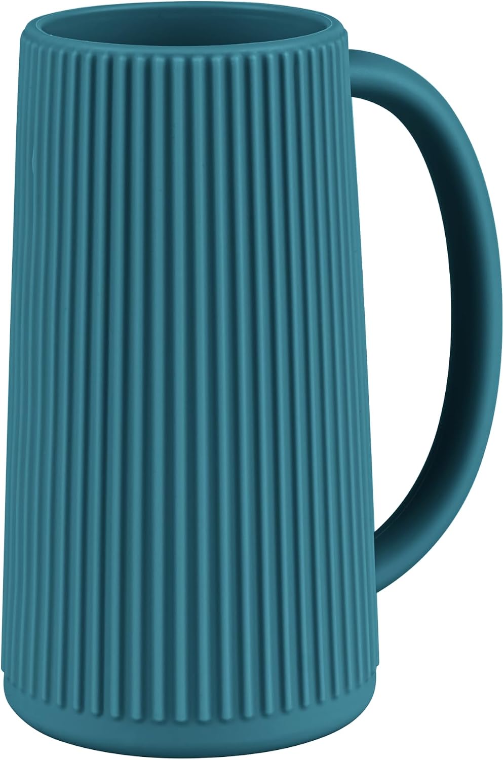 Food Grade Silicone Wash Rinser Cup for Kids with Easy Grip Handle, Baby Bath Rinse Cup (Midnight Blue)