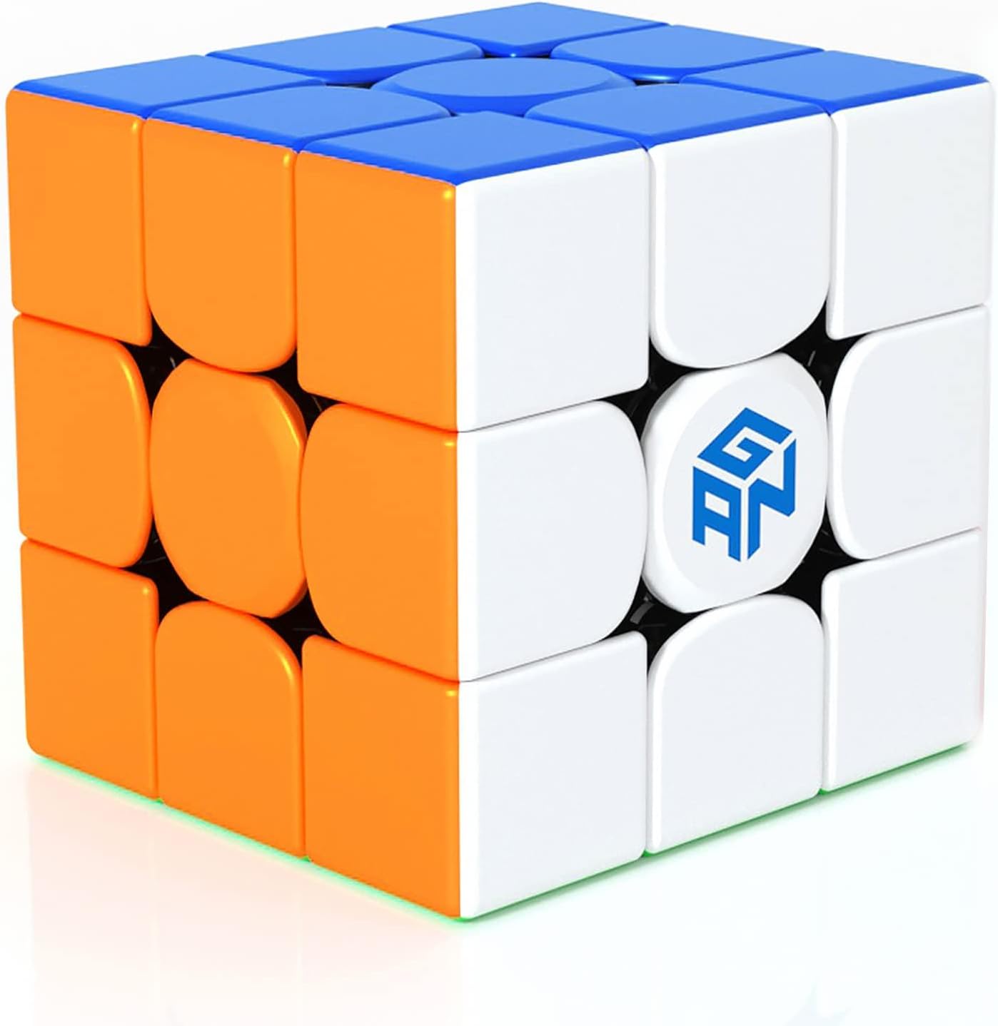 GAN 356 RS, Speed Cube 3×3 Stickerless Puzzle for Kids | Smooth turning, easy control, beginner-friendly performance, hand-eye coordination toys for boys girls adults, non-magnetic
