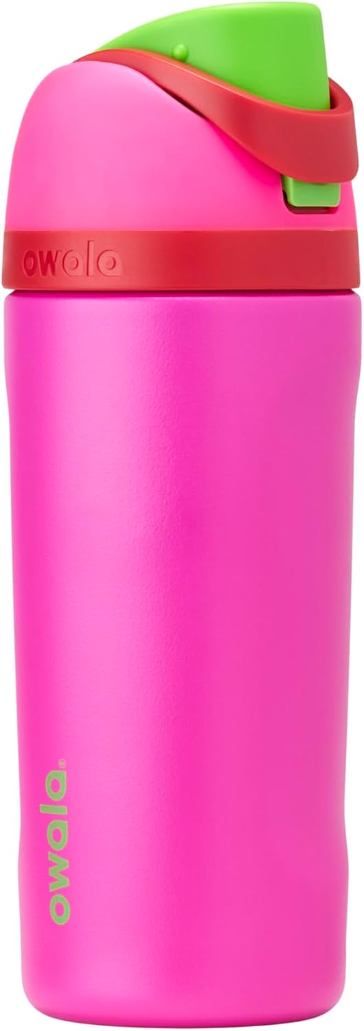 Owala FreeSip Kids Stainless Steel Water Bottle 16 oz All the Berries