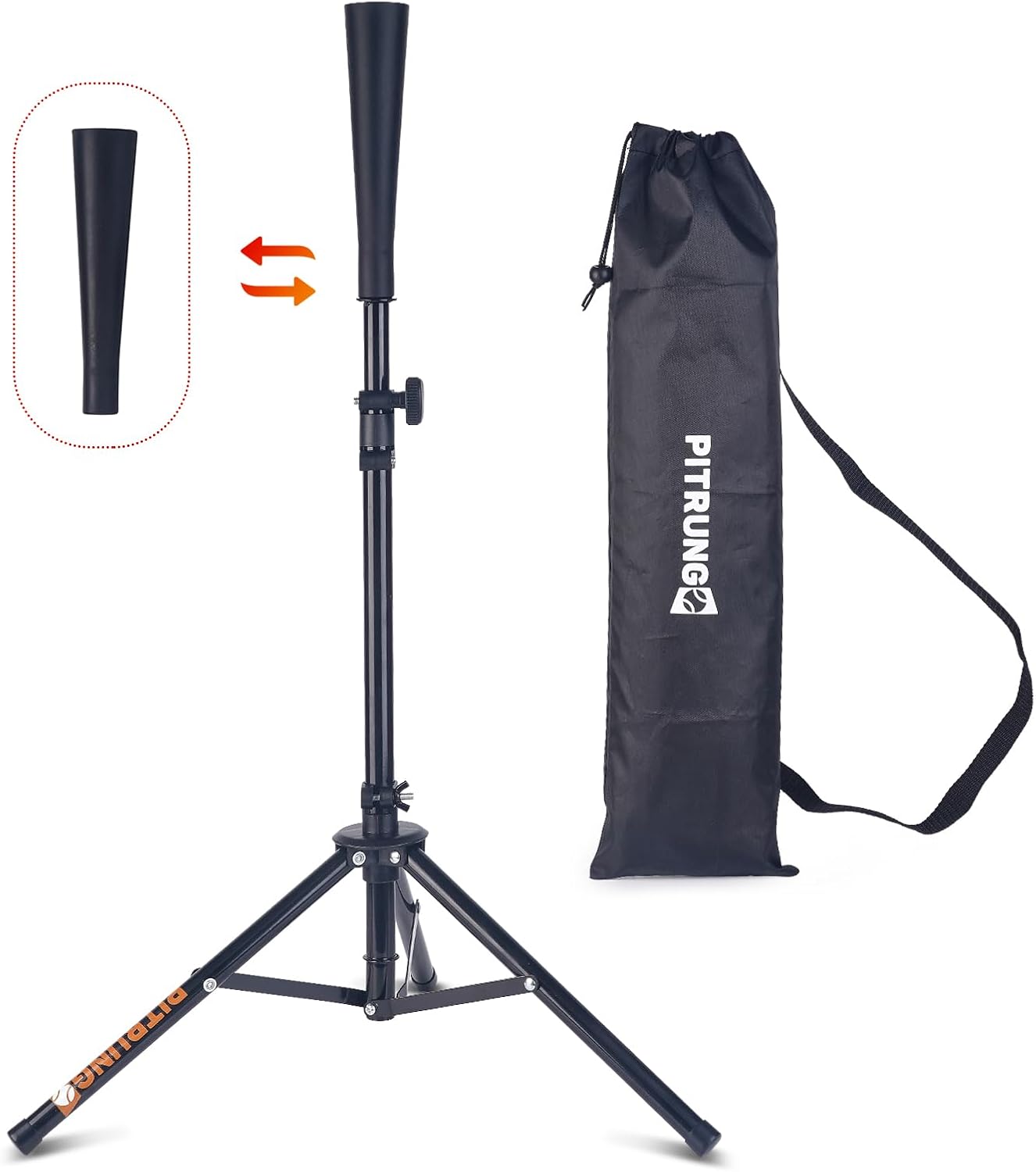 Baseball Softball Tee Batting Tee for Hitting T tee Ball Set Stand Baseball Softball Hitting Pitching Screen Net for Kids Teens Batting Net Set Training Equipment W/Carry Bag for Outdoor