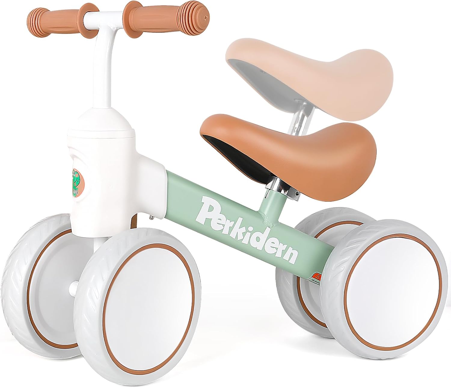Balance Bike for 1+ Year Old Baby, 12-24 Months Toddler No Pedal Bike | 4-Wheel Baby Bike, 1-2 Year Old Boys & Girls First Birthday Xmas Gifts