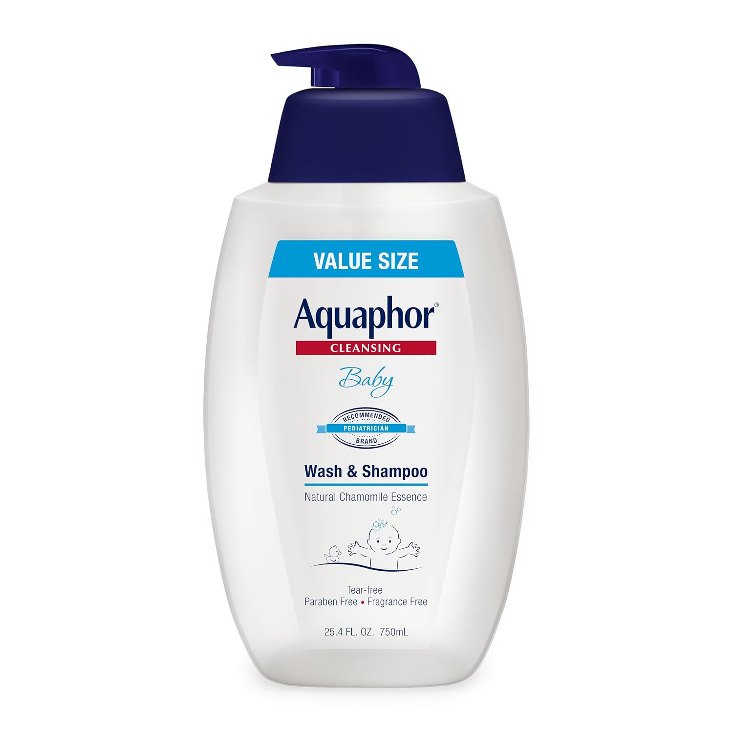 Aquaphor Baby Body Wash and Shampoo, Gentle Formula, 24.4 FL OZ | Tear Free Shampoo and Body Wash for Baby, Gently Cleanses, Non-Drying and Fragrance Free, Pediatrician Recommended Brand