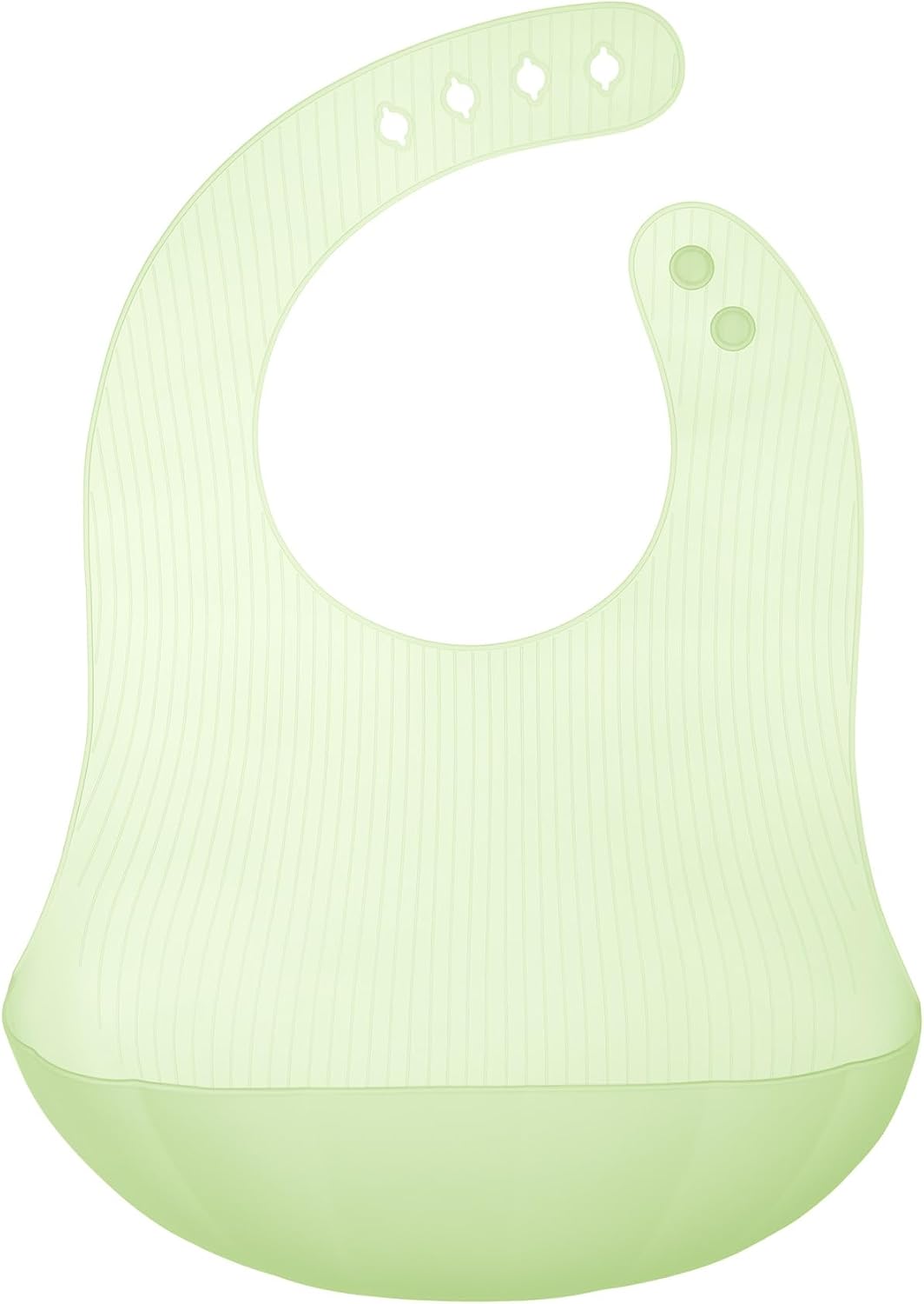 Olababy Fold N Go Silicone Baby Bib w/Travel Case, Waterproof | Lightweight, Foldable Design for Infants & Toddlers 6-36 Mo. BPA-Free Food-Grade Silicone. Eases Pressure Points & Bruising.