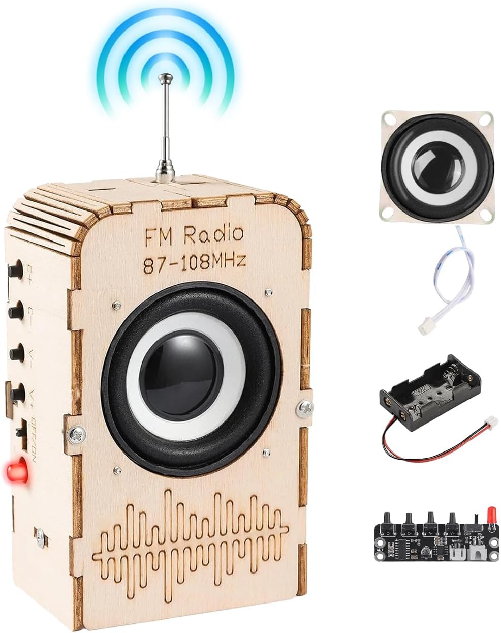 Science Kits for Kids Age 8-12 12-14, STEM Toys DIY Radio Kit Engineering Electronics Project Building Your Own Radio Educational Toy, Ideal Gift for Teen Child Boys Girls 9 10 11 13