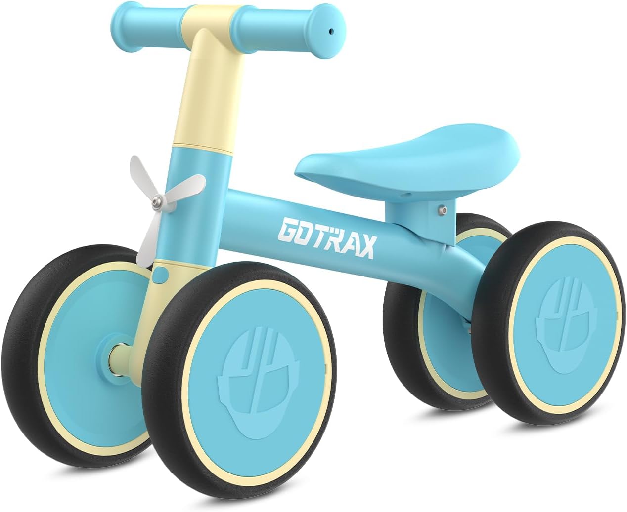 Gotrax Baby Balance Bike, 7″ Silent Wheels, First Gift for Toddlers 1-2 | Sturdy Steel Frame, Quick 2-Min Assembly, CPC Certified, Soft Edges, Comfy PU Seat, Lightweight, Max 66 lbs, Ride-on Toy