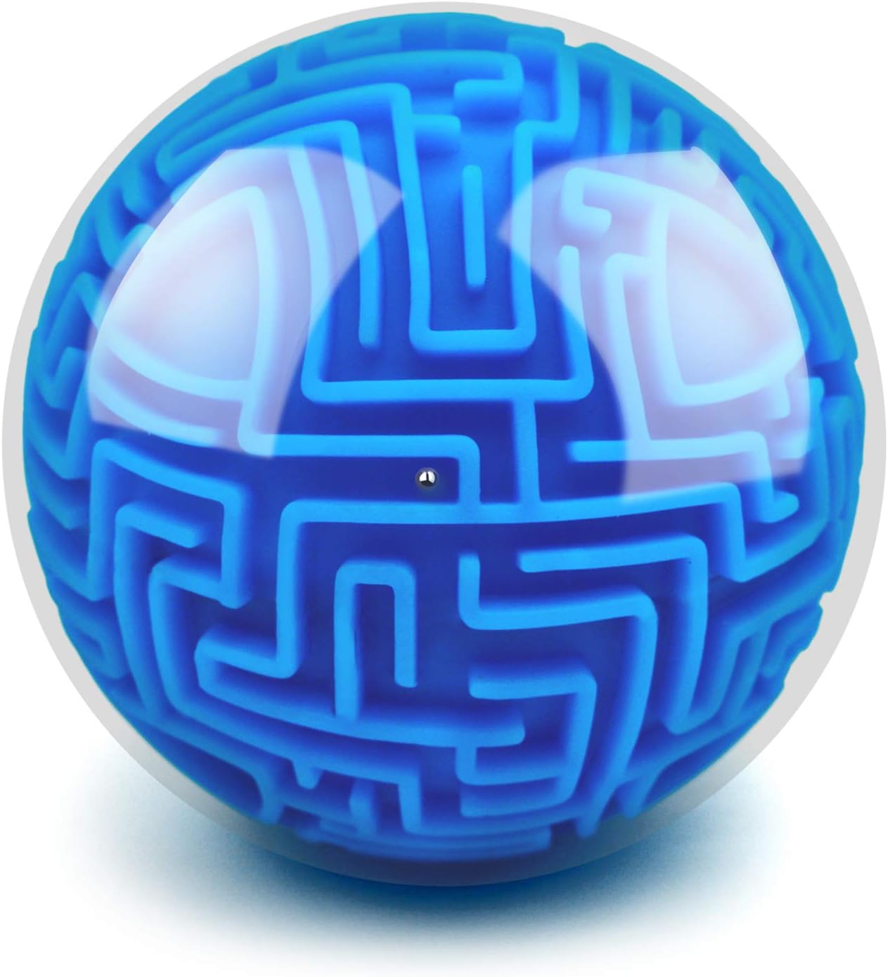 Maze Ball Puzzle Games Toys for Kids Age 6 7 8+ Boys Girls Gifts Ideas | Gravity Brain Teaser Puzzle Game Toy for Kids Adult, High Difficulty Challenge Maze Game for Road Trips, Birthday Gift (Blue)