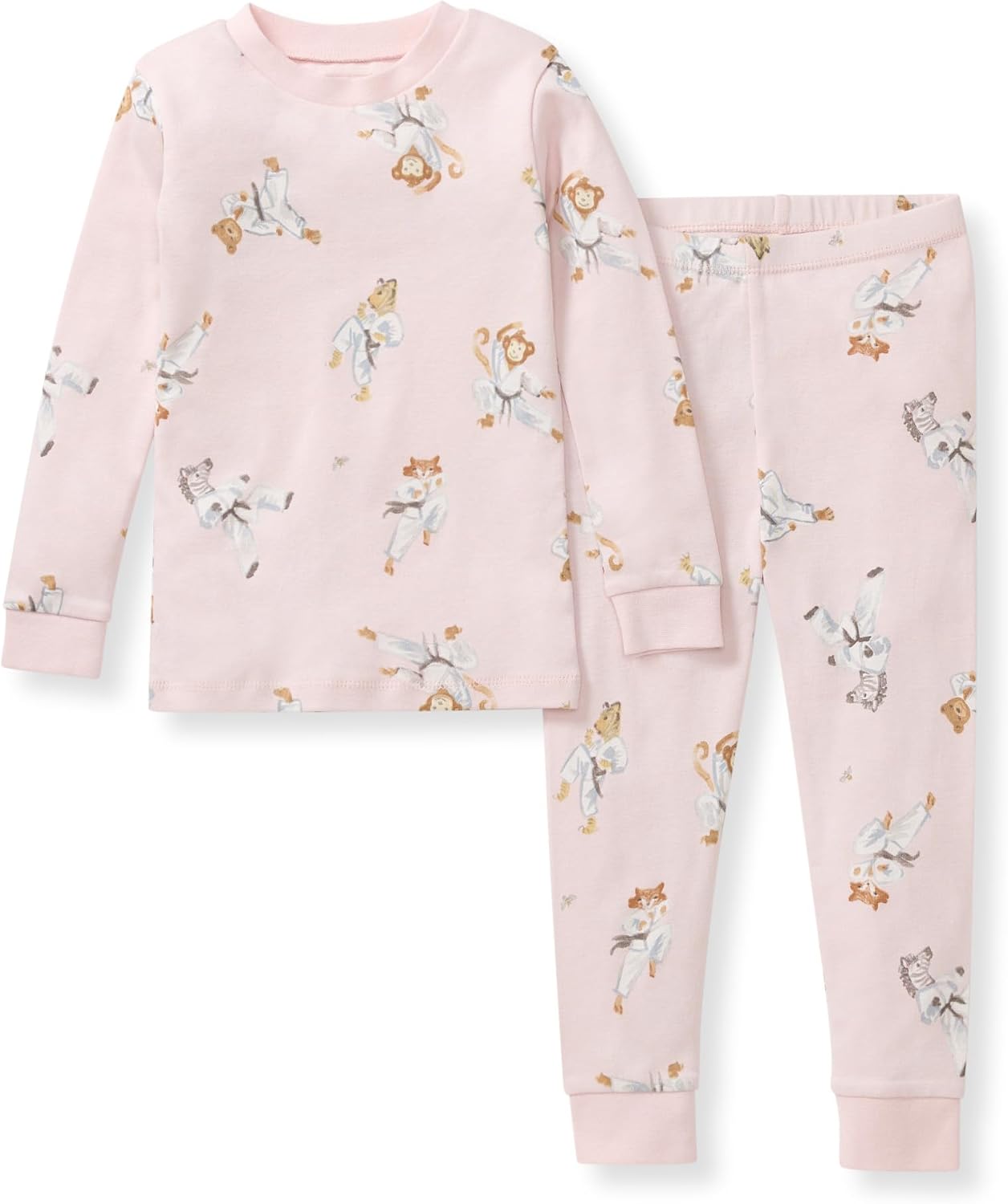 Burt’s Bees Baby Girls Organic Cotton Pajamas, Toddler PJ Set, 2-PC | Soft, cozy, snug fitting pajamas feature stretchy ribbed cuffs and hand painted prints to make bedtime a breeze