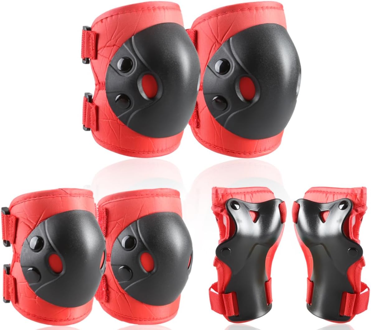 Cockchafer Kids and Youth Knee Elbow Wrist Guards Protective Gear Set for Skateboarding, Roller Skating, Inline Skating, Scooter Riding, BMX Biking