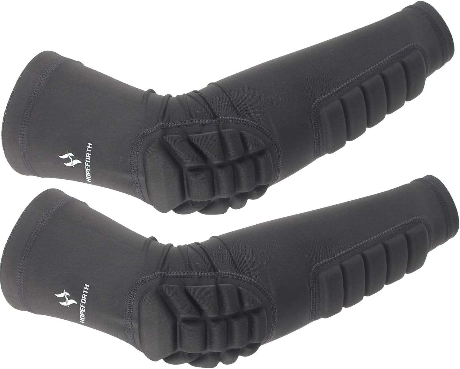 2PCS Padded Elbow Forearm Sleeves Compression Arm Protective Support