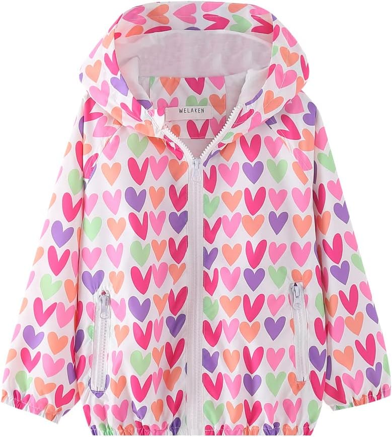 lightweight Jacket for Girls Kids & Toddler II Girls’ Print Water-resistant Jacket