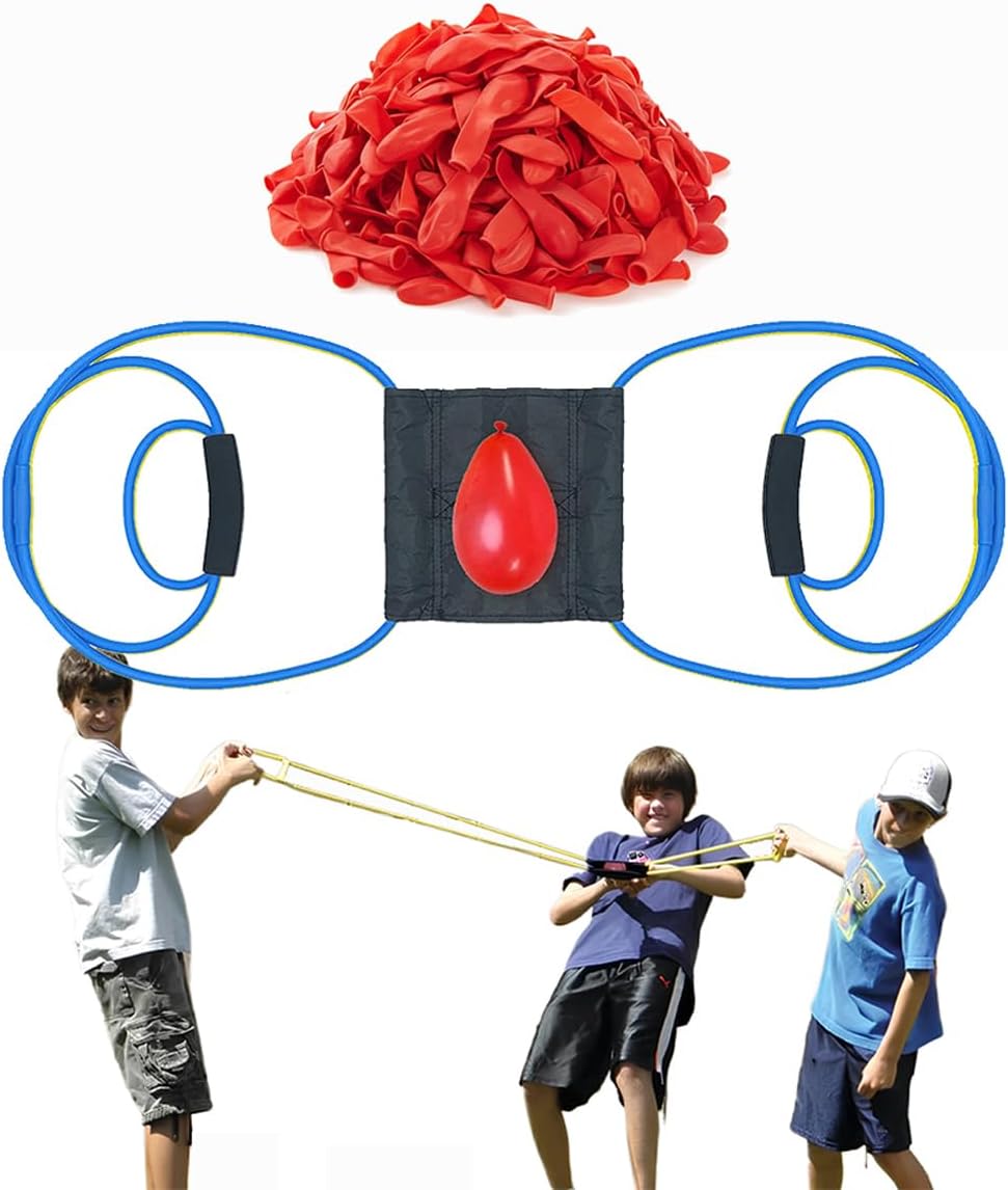 Water Balloon Launcher (dark blue-1);water balloon slingshot Beast 400-yard;500 Waters Balloons
